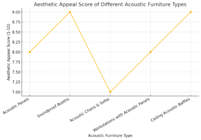 Aesthetic Appeal Score Of Different Acoustic Furniture Types 