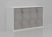 Diamond 4 Doors Low Height Cabinet - Image 3