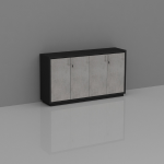 Diamond 4 Doors Low Height Cabinet