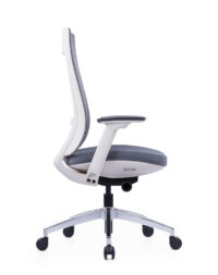 ERGO Grey Low Back Operator Chair - Ergonomic Executive Chair - Image 2