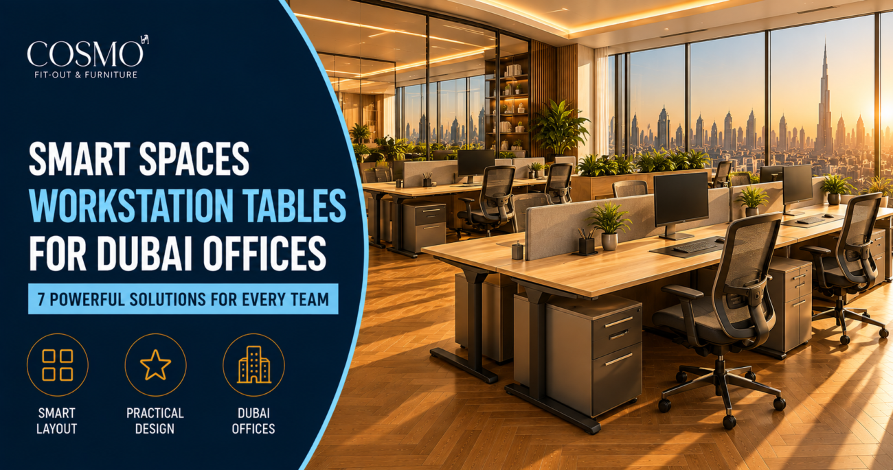 Practical Office Workstation Tables Dubai