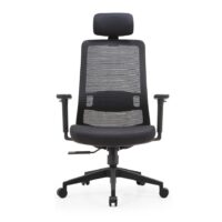 CH 145 black High back executive chair - Image 2