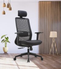CH 145 black High back executive chair