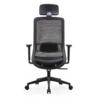CH 145 black High back executive chair - Image 5