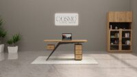 Oak Executive Desk - Image 3