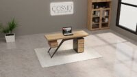 Oak Executive Desk - Image 4