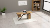 Oak Executive Desk - Image 6