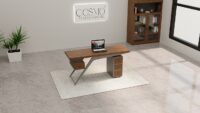 Oak Executive Desk - Image 8