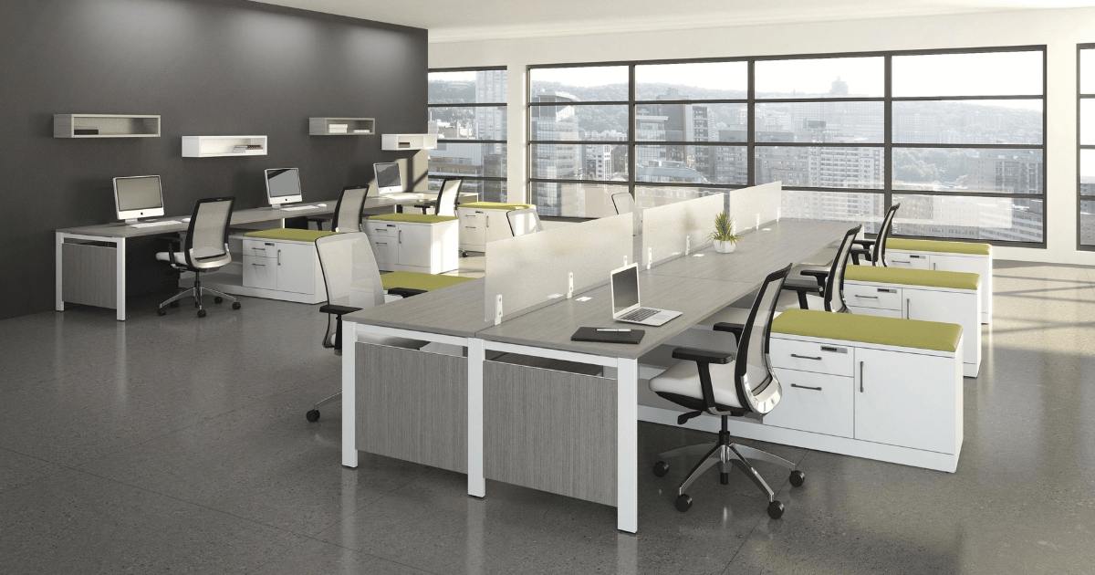 Stylish Office Workstation Table in Dubai